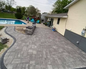 Poolside Landscaping Completed By Natural Image Property Solutions